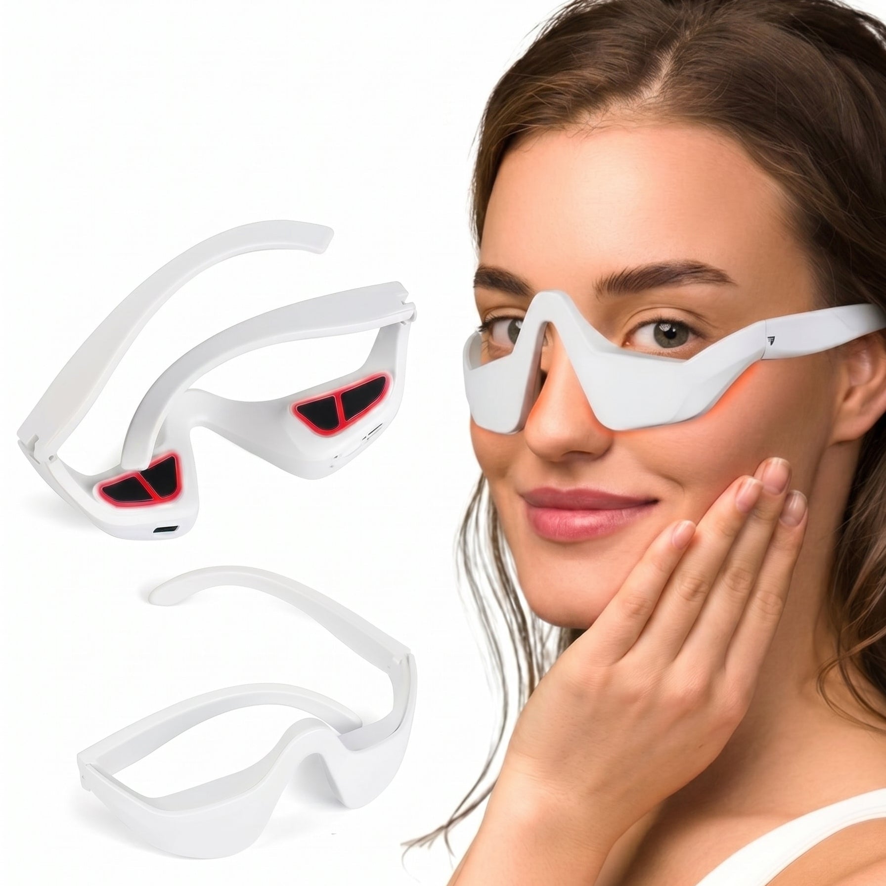 Red Light Under-Eye Glasses