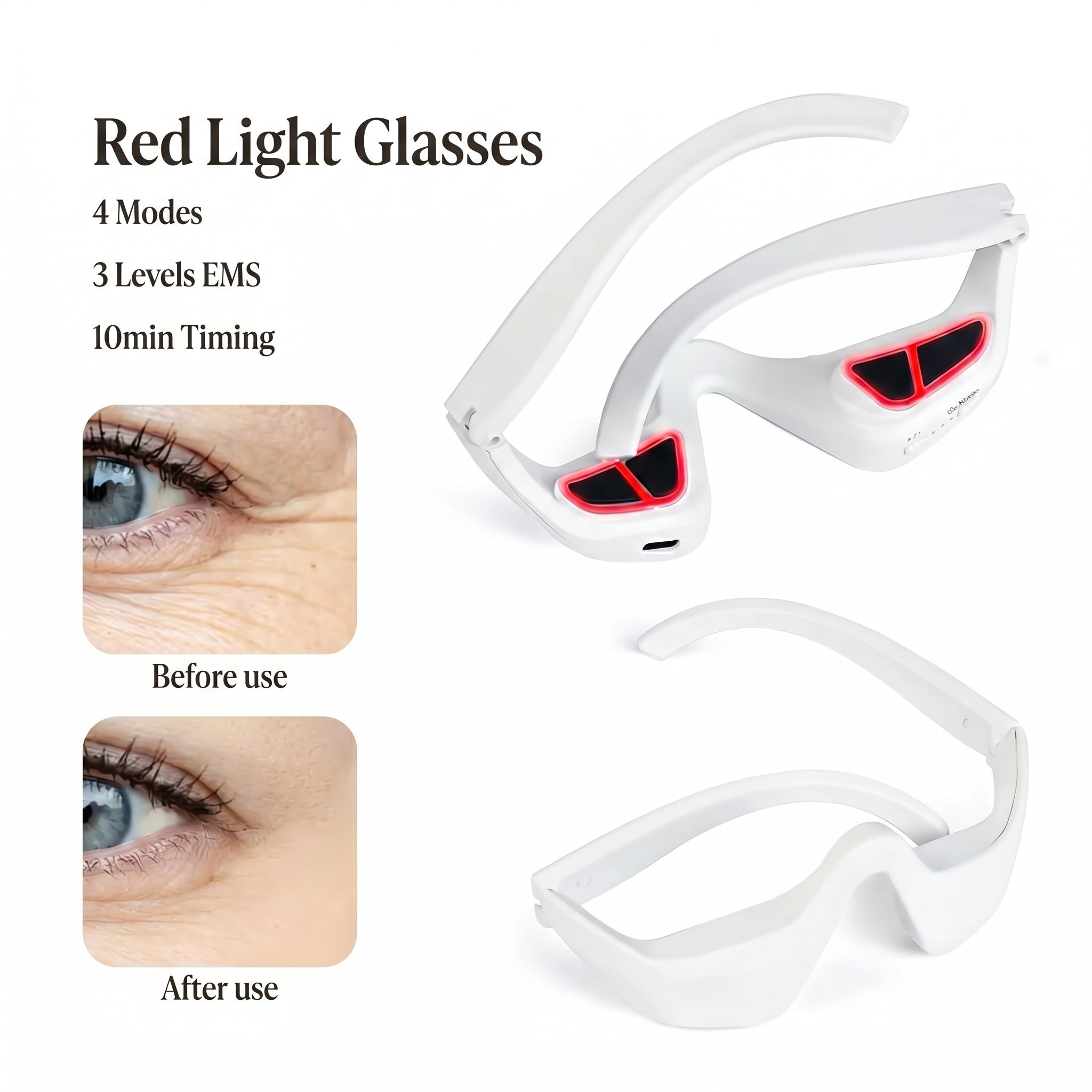 Red Light Under-Eye Glasses
